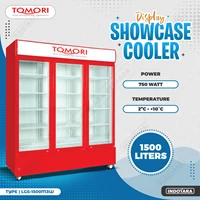 Tomori Display 3 Pintu / Showcase Cooler 1500 Liter LGS-1500M3W
