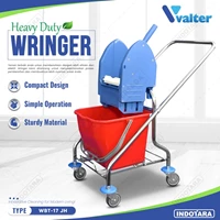Alat Pel Mop Wringer Trolley Single & Double Bucket Valter WBT-17