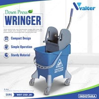 Alat Pel Mop Wringer Trolley Single & Double Bucket Valter WBT-25D