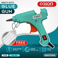 Alat Lem Tembak Glue Gun 20 Watt Orion - GG001 Free 10 pcs Glue Stick - Light Blue