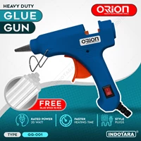 Alat Lem Tembak Glue Gun 20 Watt Orion - GG001 Free 10 pcs Glue Stick - Blue