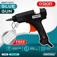 Alat Lem Tembak Glue Gun 20 Watt Orion - GG001 Free 10 pcs Glue Stick - Black
