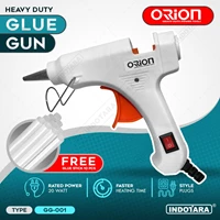 Alat Lem Tembak Glue Gun 20 Watt Orion - GG001 Free 10 pcs Glue Stick - White