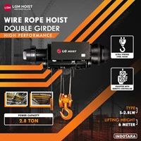Electric Wire Rope Hoist 2.8 Ton LG Hoist S-2.8LW