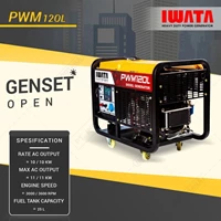 Genset Diesel IWATA 10Kva Silent - PWM12-OL 3 Phase
