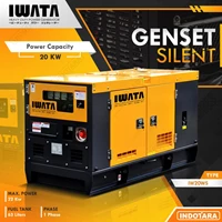 Genset Diesel IWATA 20kw/25Kva Silent - IW20WS