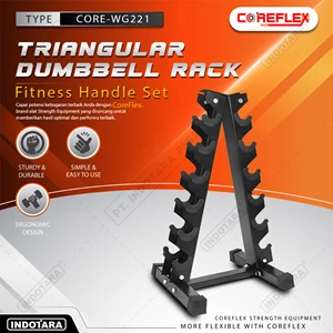 Triangular Dumbbell Rack / Rack Dumbbell Segitiga Coreflex CORE-WG221