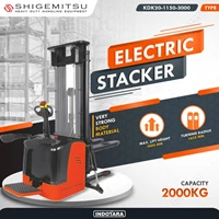 Shigemitsu Electric Stacker 2 Ton KDK20-1150-3000