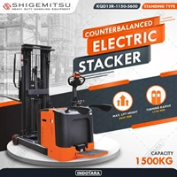Shigemitsu Counterbalance Electric Reach Stacker 1.5 Ton KQD15R-1150-5600 - Lithium Battery