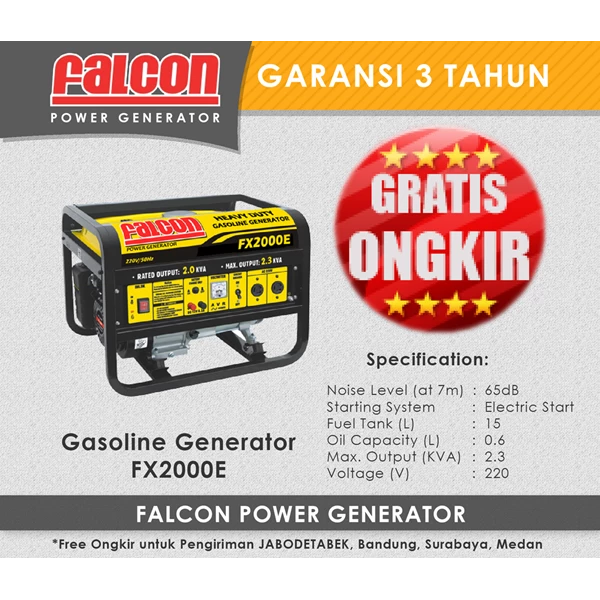 Gasoline Generator Falcon 2 Kva