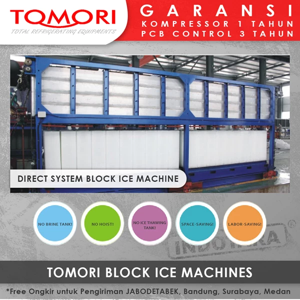Mesin Pembuat Es Balok TOMORI INDUSTRIAL BLOCK ICE MACHINE TMB-10B