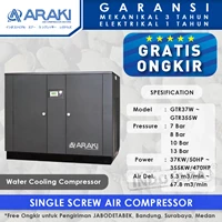 Kompresor Angin Araki Screw Water Cooling GTR55W - 13 Bar