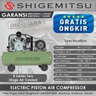Kompresor Angin Listrik Two Stage Shigemitsu W-1.1-12.5 Tank 500L 1