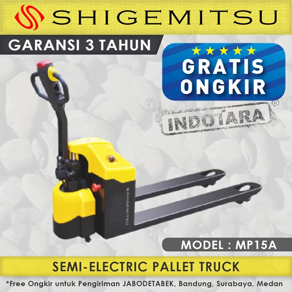 Hand Pallet Truck Electric Semi Shigemitsu MP15A