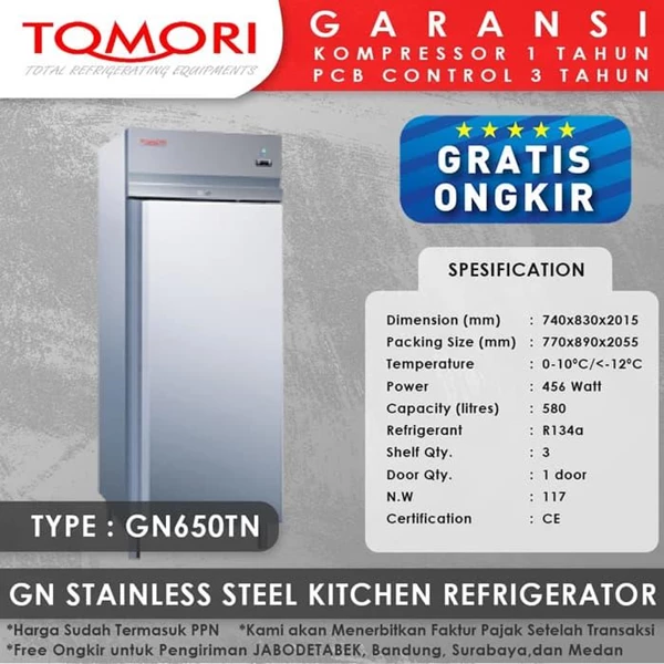 Exclusive fridge TOMORI GN650TN