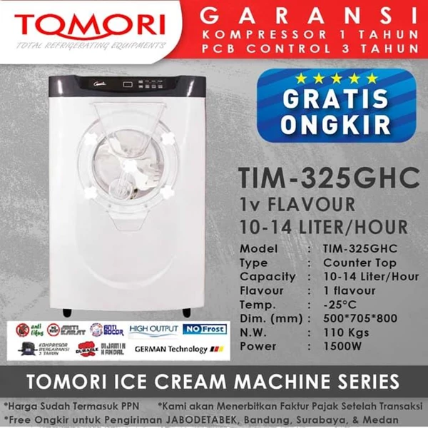 Hard Ice Cream Machine TIM-325GHC
