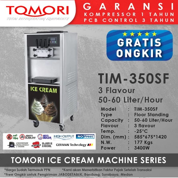 Ice Cream Machine TOMORI TIM-350SF