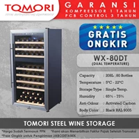 Mesin Penyimpan Wine Tomori Wine Storage Steel WX-80DT