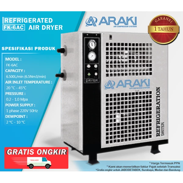 Refrigerated Air Dryer FK-6AC