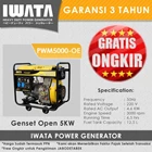 Genset Open Diesel IWATA 5KVA  - PWM5000-OE 1