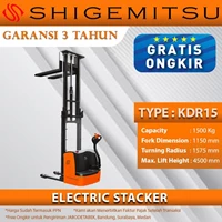 Shigemitsu Stacker Electric KDR15-1150-4500