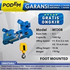  Electric Wire Rope Hoist Podem Foot Mounted MT308 (2 Rope Falls) 1