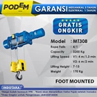 Electric Wire Rope Hoist Podem Foot Mounted MT308 (4 Rope Falls) 1