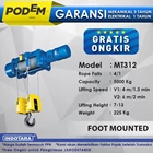 Electric Wire Rope Hoist Podem Foot Mounted MT312 (4 Rope Falls) 1