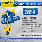 Electric Wire Rope Hoist Podem Normal Headroom MT525 (4 Rope Falls) 1