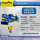 Electric Wire Rope Hoist Podem Low Headroom MT312 (2 Rope Falls) 1