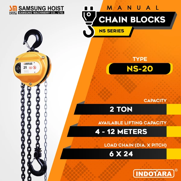 Manual Chain Block Samsung Cap NS-20