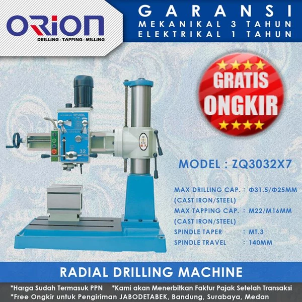 Orion Radial Drilling Machine ZQ3032X7
