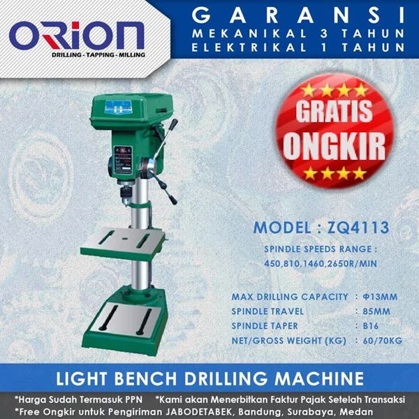 Orion Light Bench Drilling Machine ZQ4113