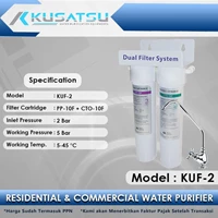 DOUBLE Water Filter KUF-2 PP-10F Kusatsu