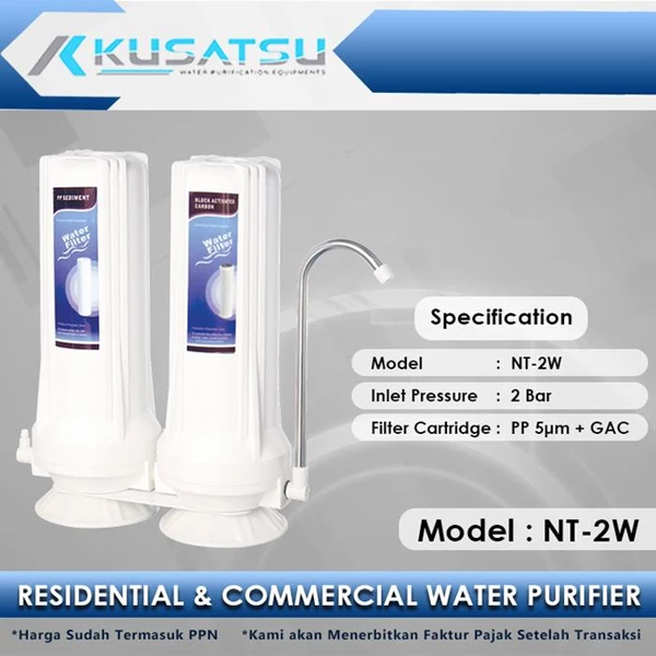 Double Water Filter NT-2W PP 5 m Kusatsu