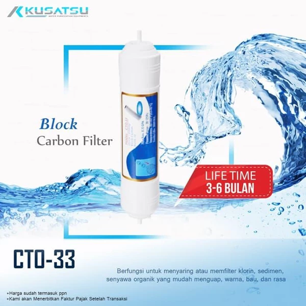 Block Carbon Filter CTO 33 - Kusatsu