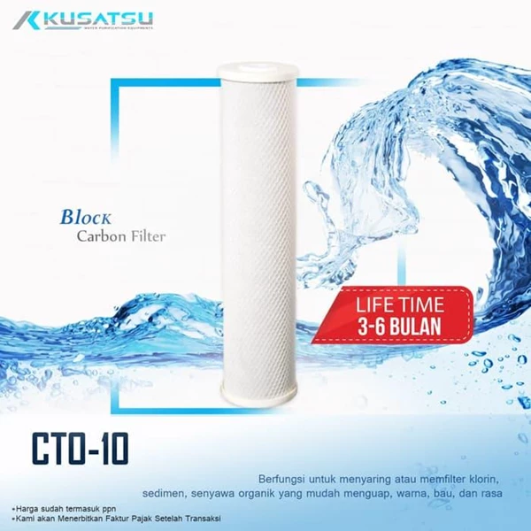 Block Carbon Filter / Filter Karbon ( CTO-10 ) - Kusatsu