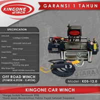 Kingone Car Off Road Electric Winch KDS 12.0