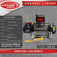 Kingone Car Off Road Electric Winch KDS 8.0