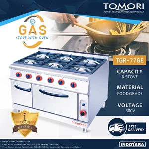 Kompor Gas + Oven / Gas Stove + Oven Tomori TGR-776E