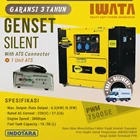 Genset Diesel IWATA 6Kva Silent - PWM7500-SE with ATS Connector plus ATS 1