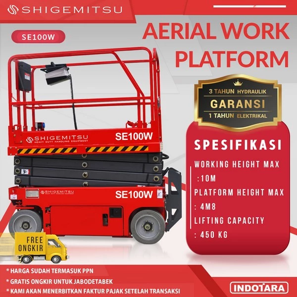 Tangga Elektrik - Aerial Work Platform Shigemitsu SE100W