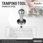 Tamping Tool Stainless Steel - Ferratti Ferro 1