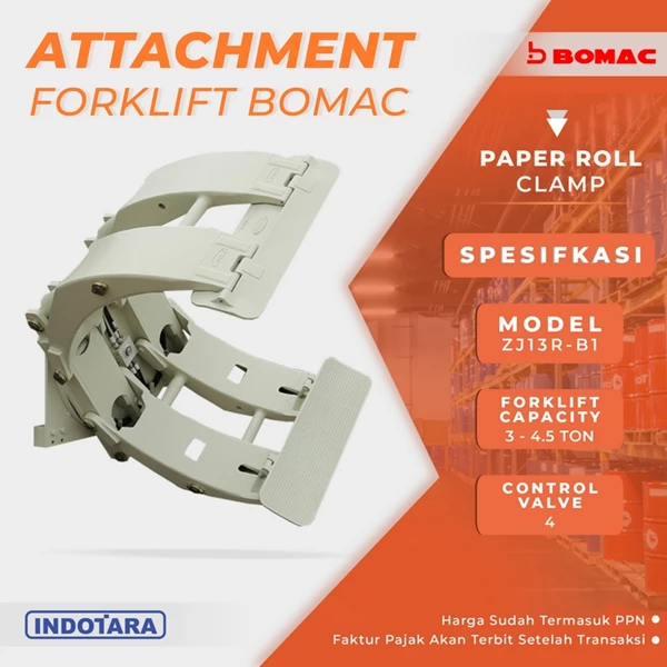 Paper Roll Clamp - ZJ13R-B1 (Attachment Forklift Bomac)