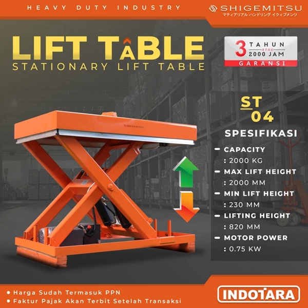 Stationary Lift Table Shigemitsu - ST04