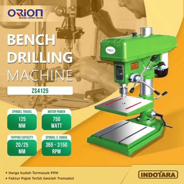 Mesin Bor Duduk Orion Drilling & Tapping Machine ZS4125