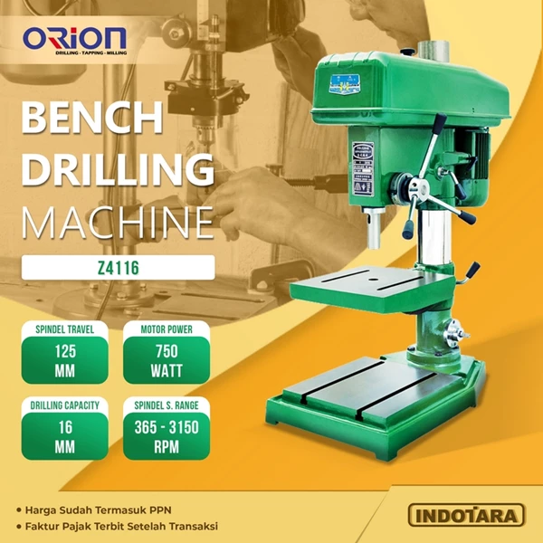 Mesin Bor Duduk Orion Bench Drilling Machine Z4116