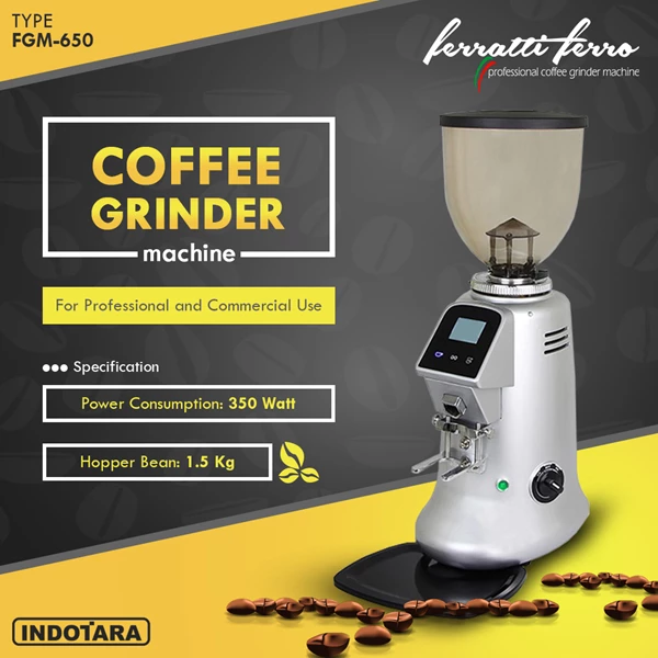 Coffee Grinder Machine / Alat Penggiling Kopi Ferratti Ferro FGM-650