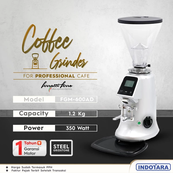 Coffee Grinder Machine / Alat Penggiling Kopi Ferratti Ferro FGM-600AD