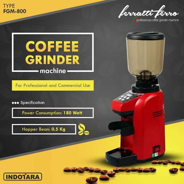 Coffee Grinder Machine / Alat Penggiling Kopi Ferratti Ferro FGM-800